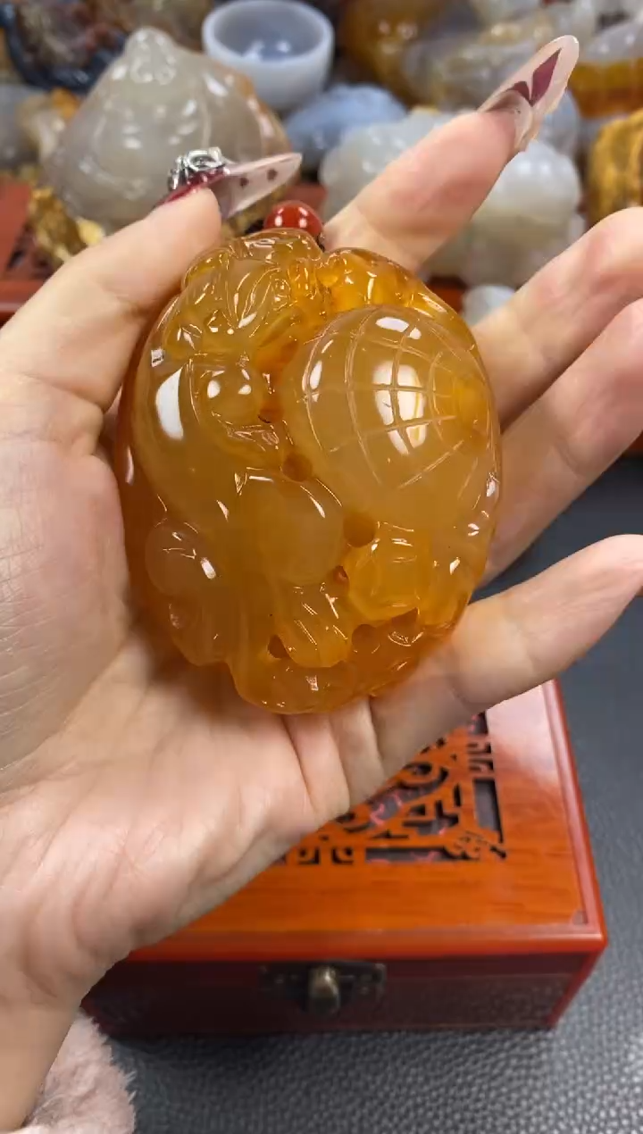 【闪购商品】玛瑙/玉髓手把未镶嵌1