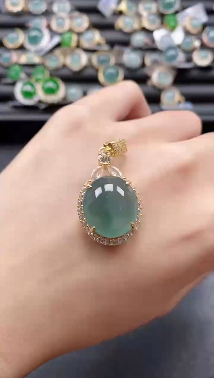 【闪购商品】翡翠戒指银S925镶嵌51151