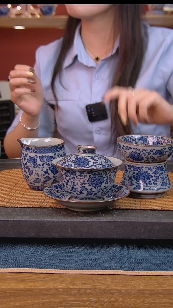 简装家用款3件套 老陶泥开片纹陶瓷茶具