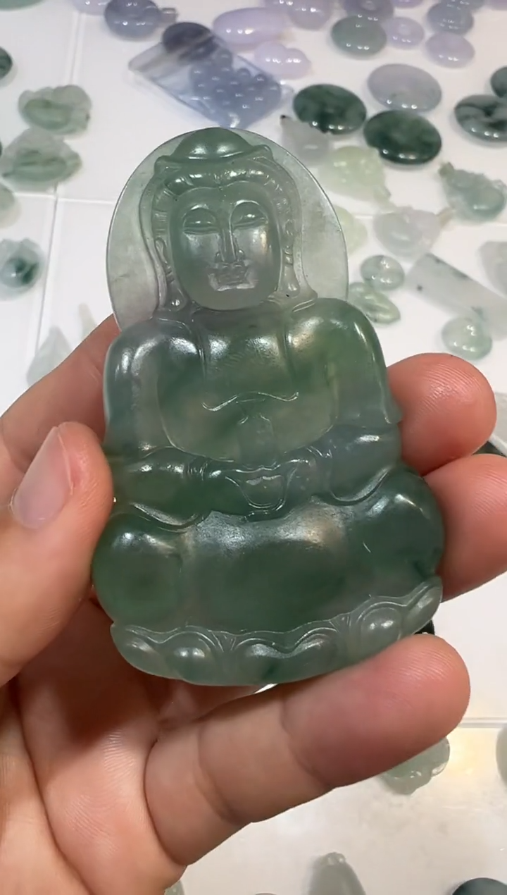 【闪购商品】定制翡翠未镶嵌观音