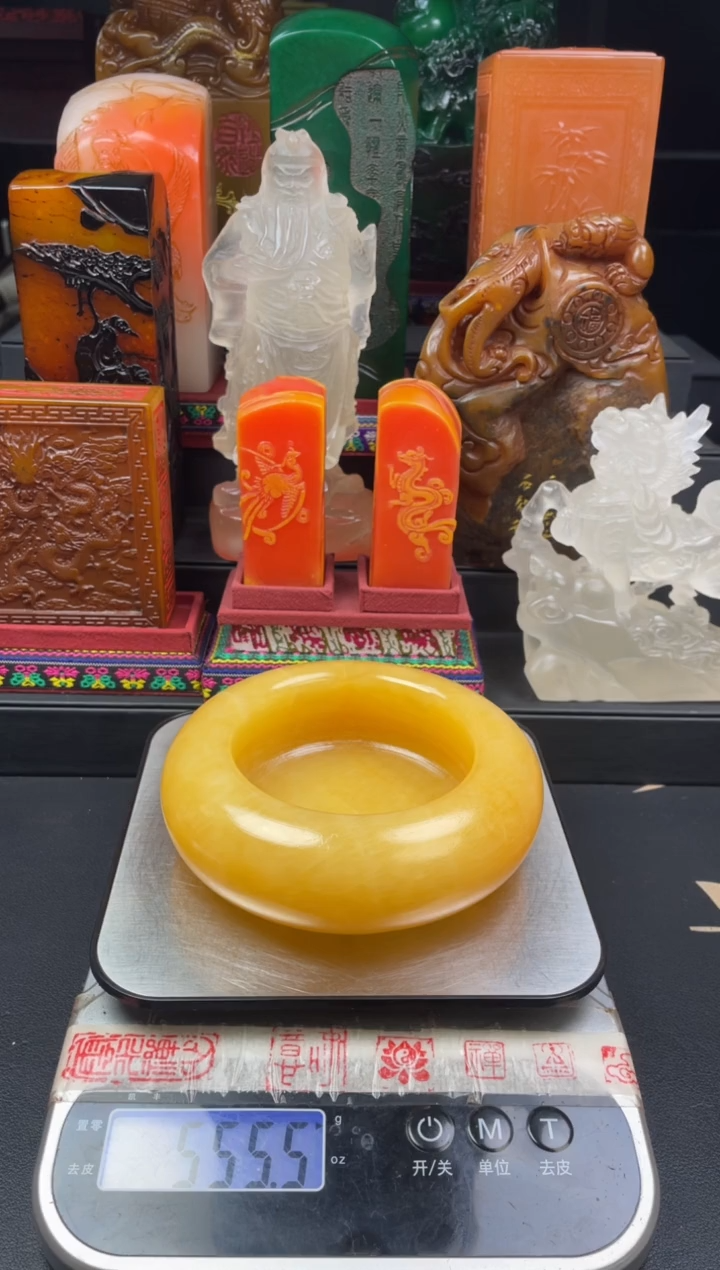 寿山石印石高山晶笔洗大尺寸