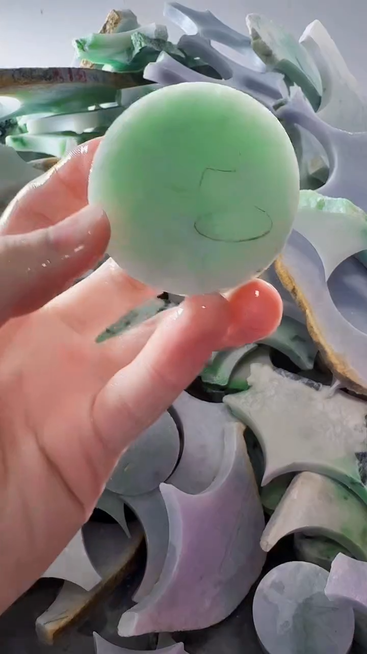 裸石翡翠缅甸翡翠A货文3429