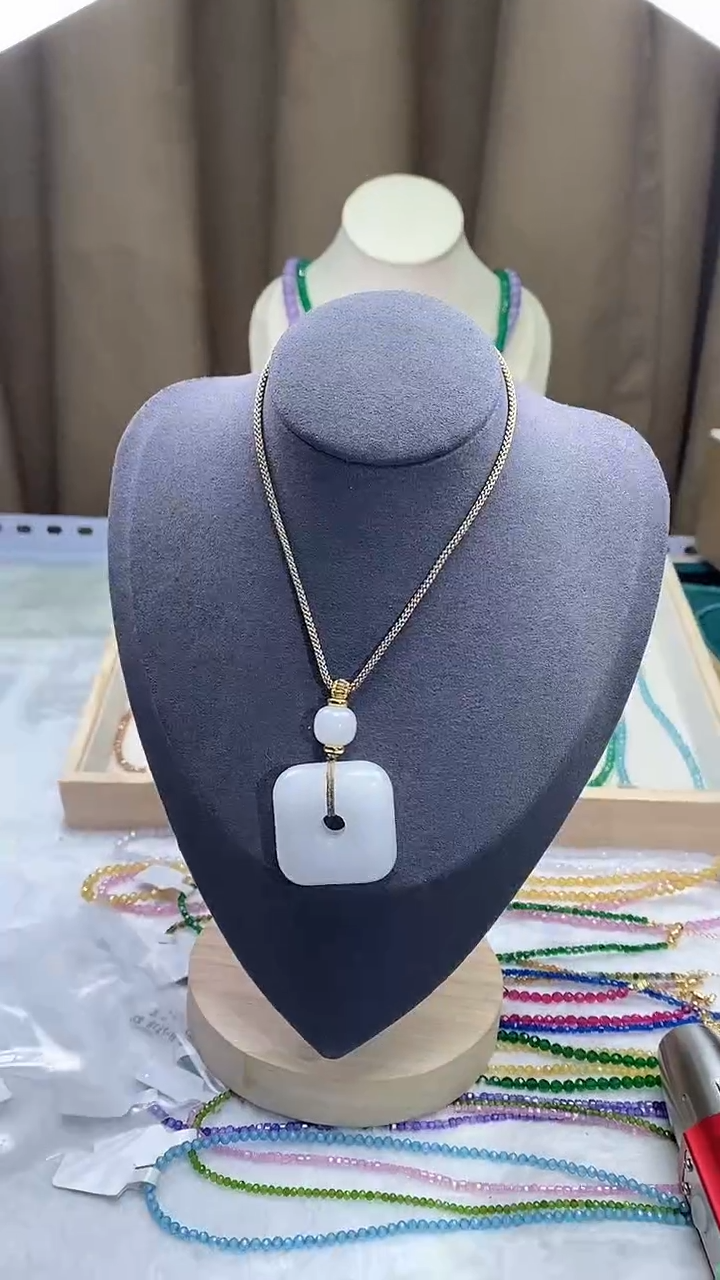 【闪购商品】和田玉（青白玉）吊坠(赠链)未镶嵌诗宁甄选珠宝SYZBA32