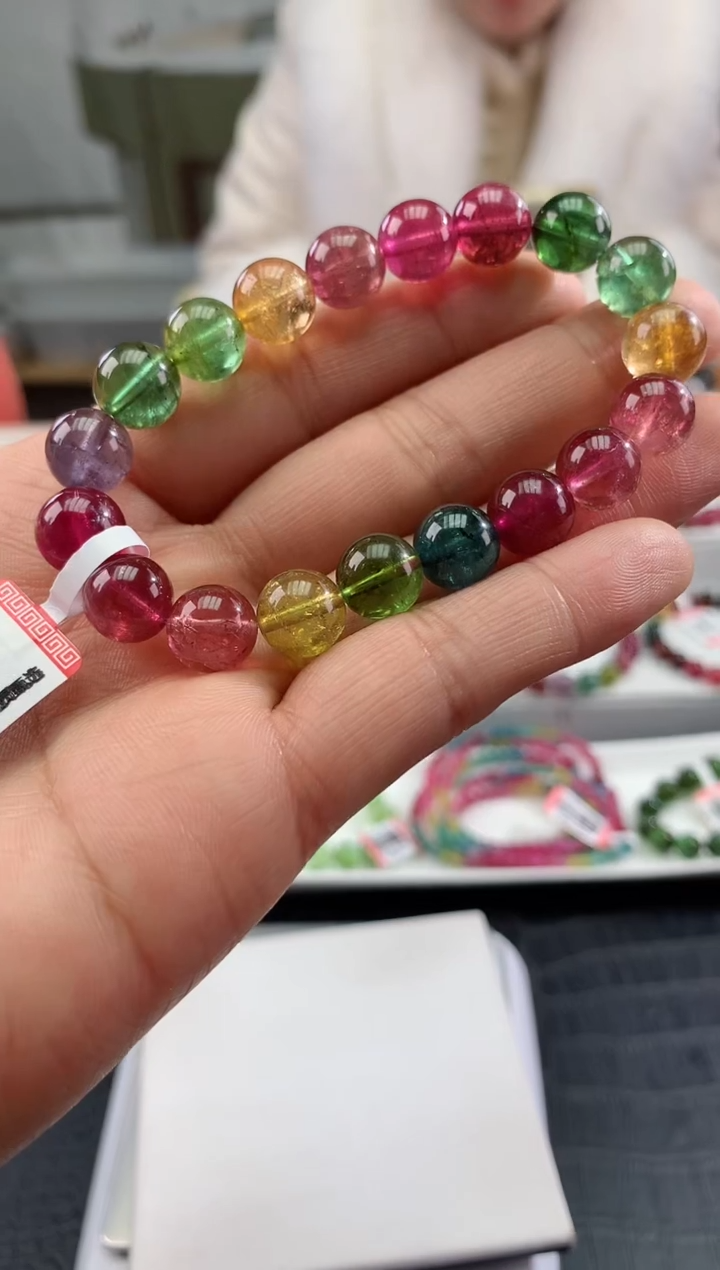 【闪购商品】碧玺手串未镶嵌多样性发一条