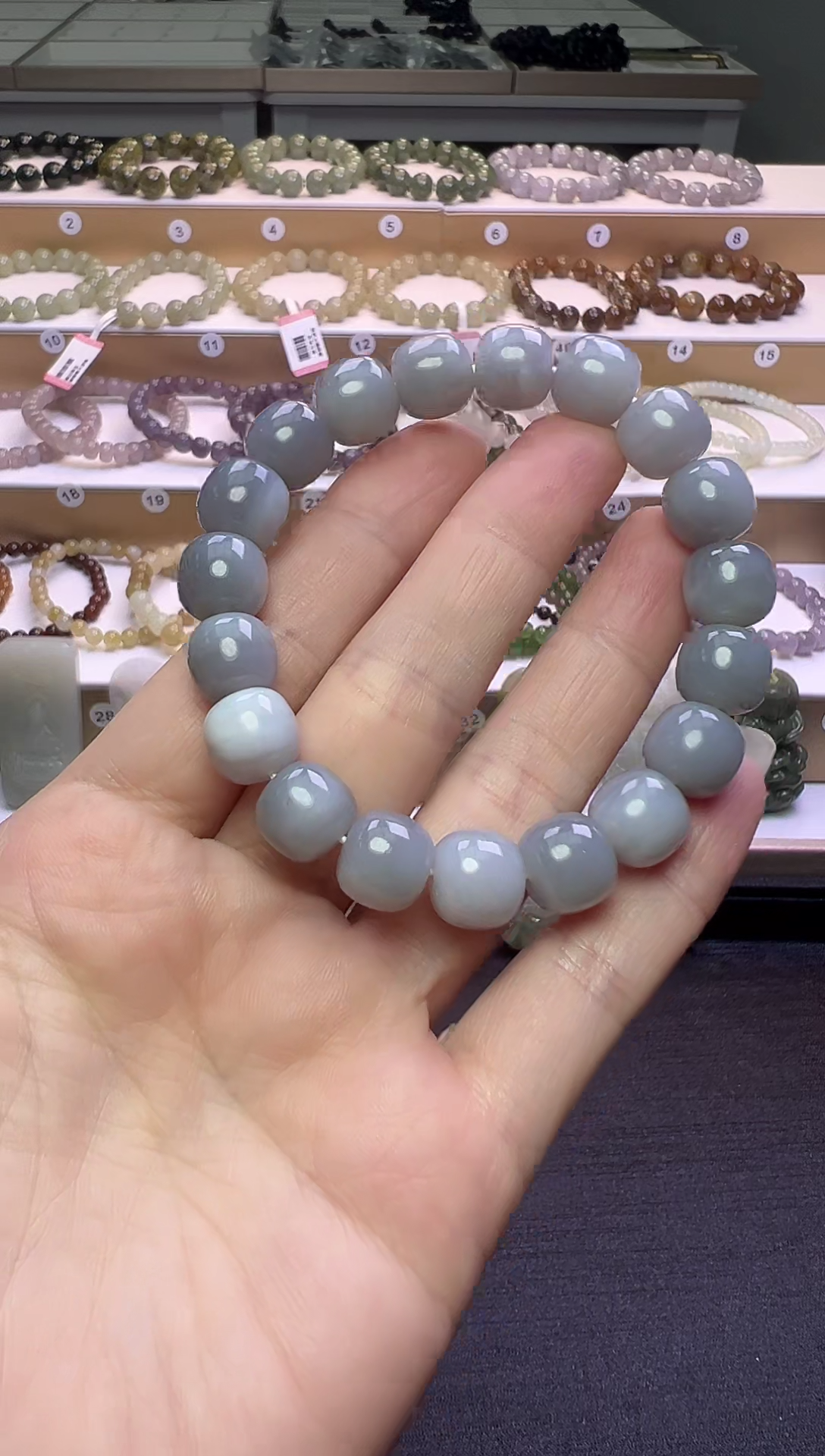 未镶嵌手串和田玉247号链接卡11mm