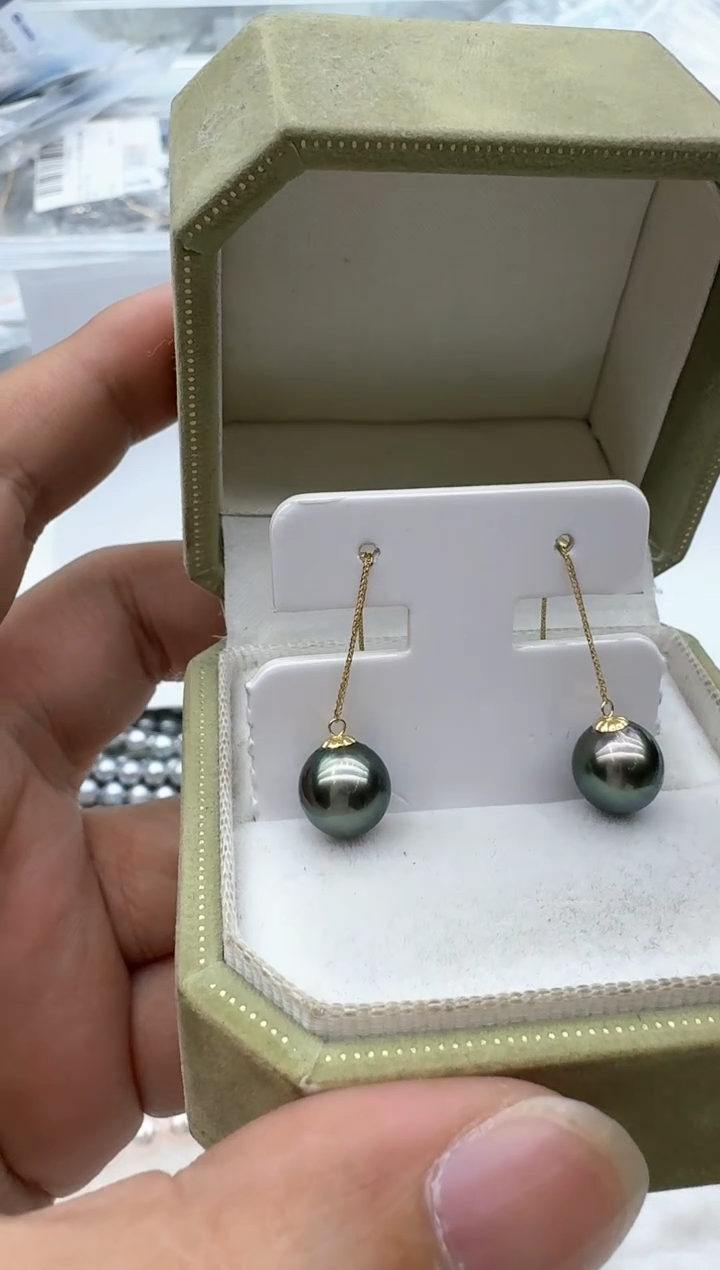 【闪购商品】海水珍珠耳饰18K金镶嵌清货