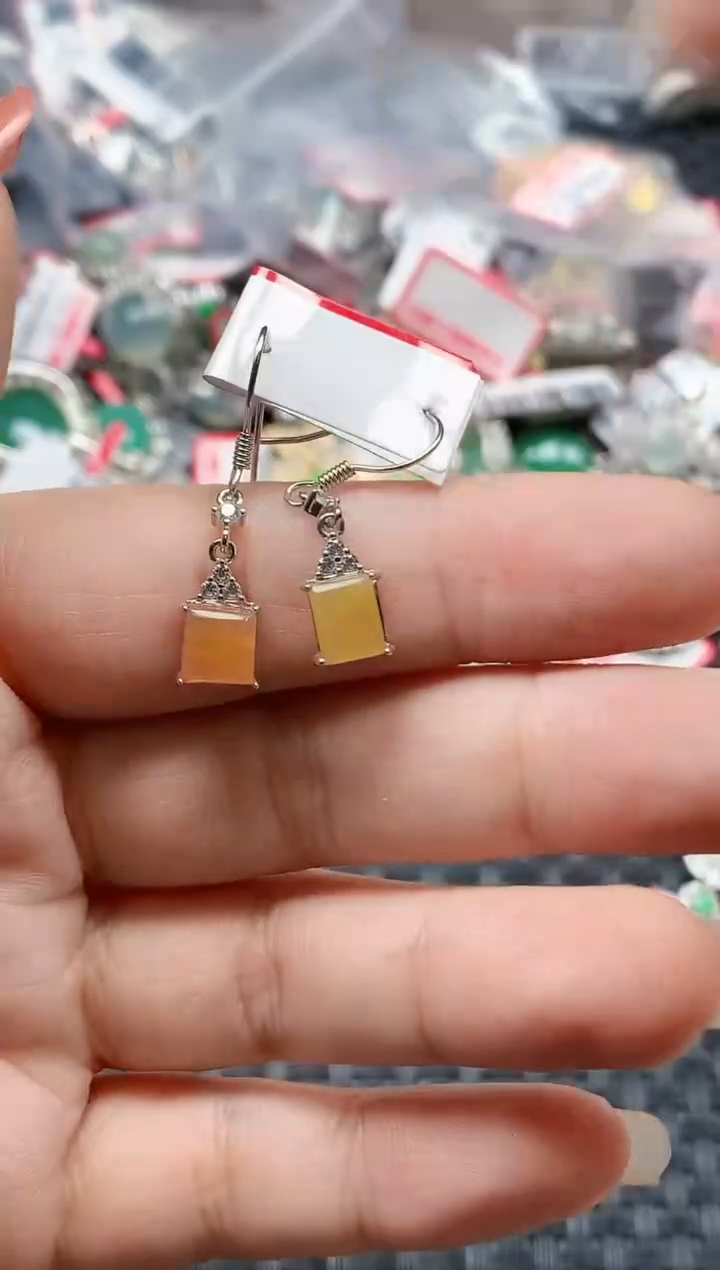 银S925镶嵌戒指翡翠天然A货缅甸翡翠