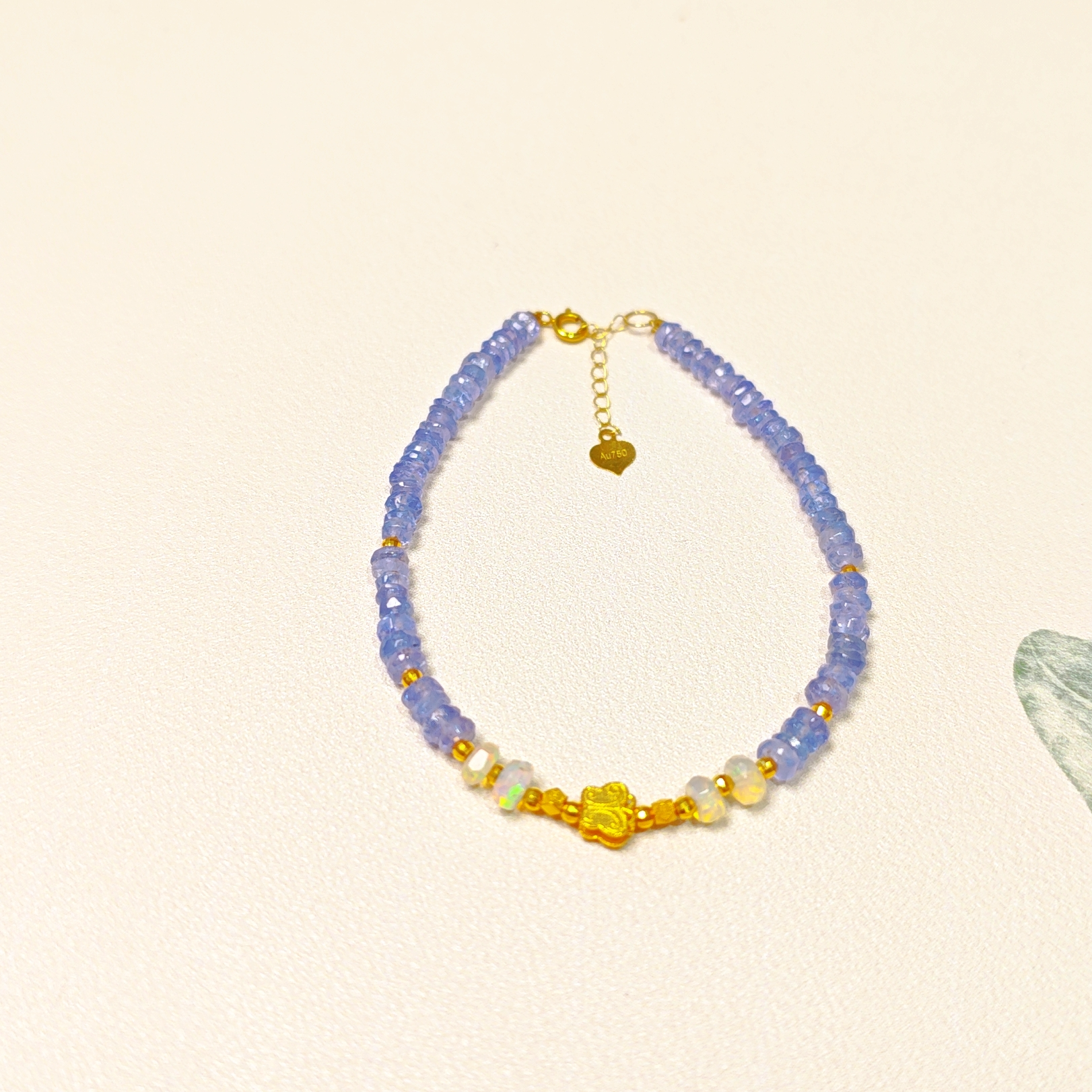 18k金 坦桑石蝴蝶手链 1801 多样性发一件