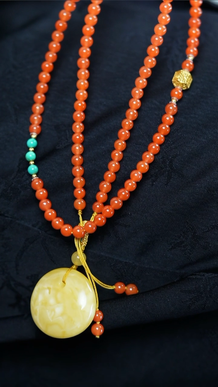 【闪购商品】南红玛瑙颈饰未镶嵌设计款@@SJC1740AK