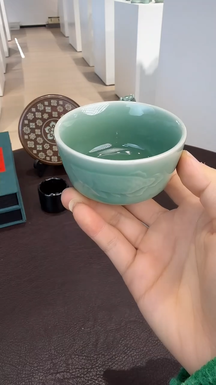 青瓷手工茶器包邮不带礼盒