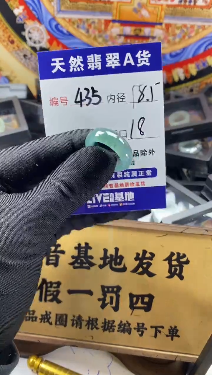 未镶嵌戒圈翡翠435