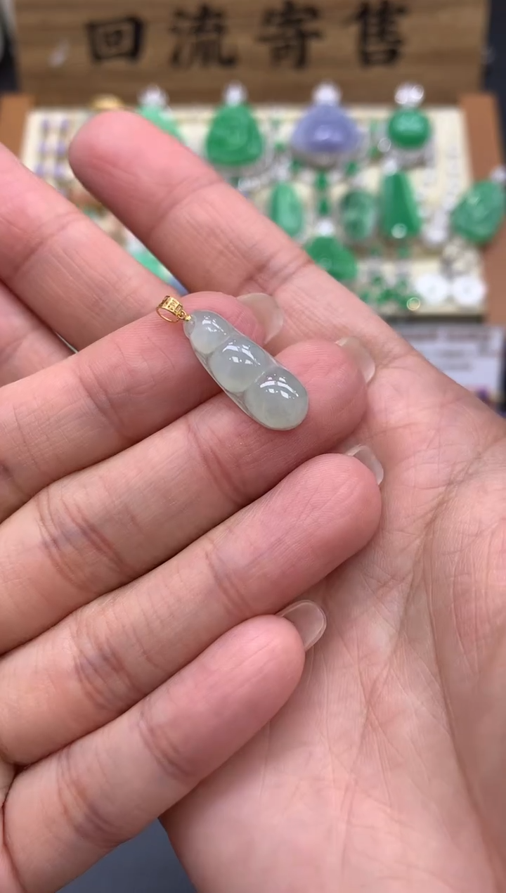 【闪购商品】翡翠颈饰18K金镶嵌1-中国好珍宝