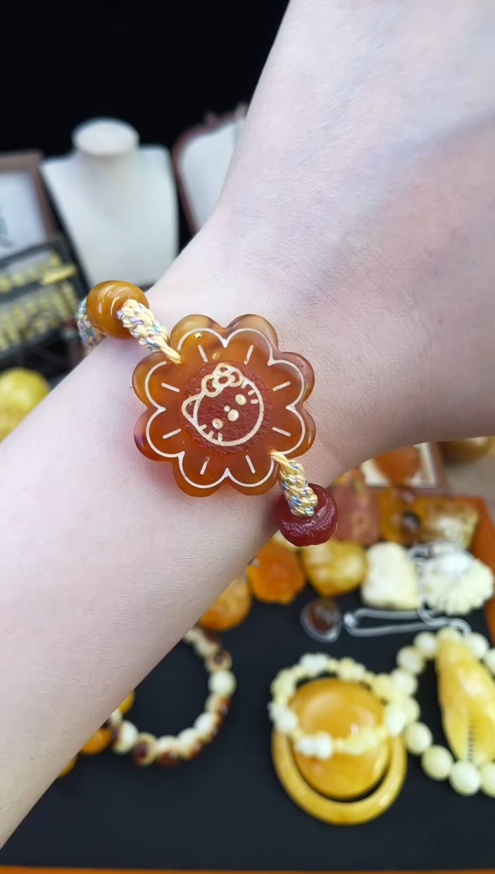 琥珀未镶嵌珠宝奇石柒月