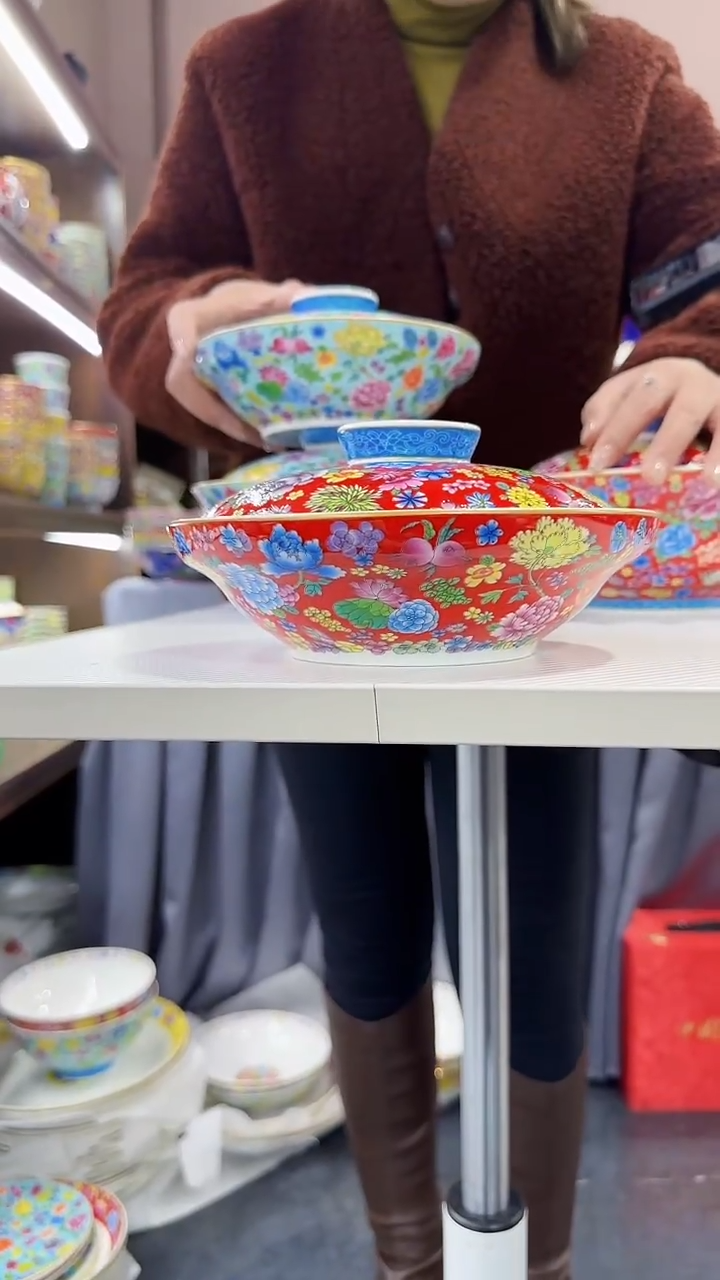 【闪购商品】瓷片7.5英寸【盖盘】1个景德镇陶瓷