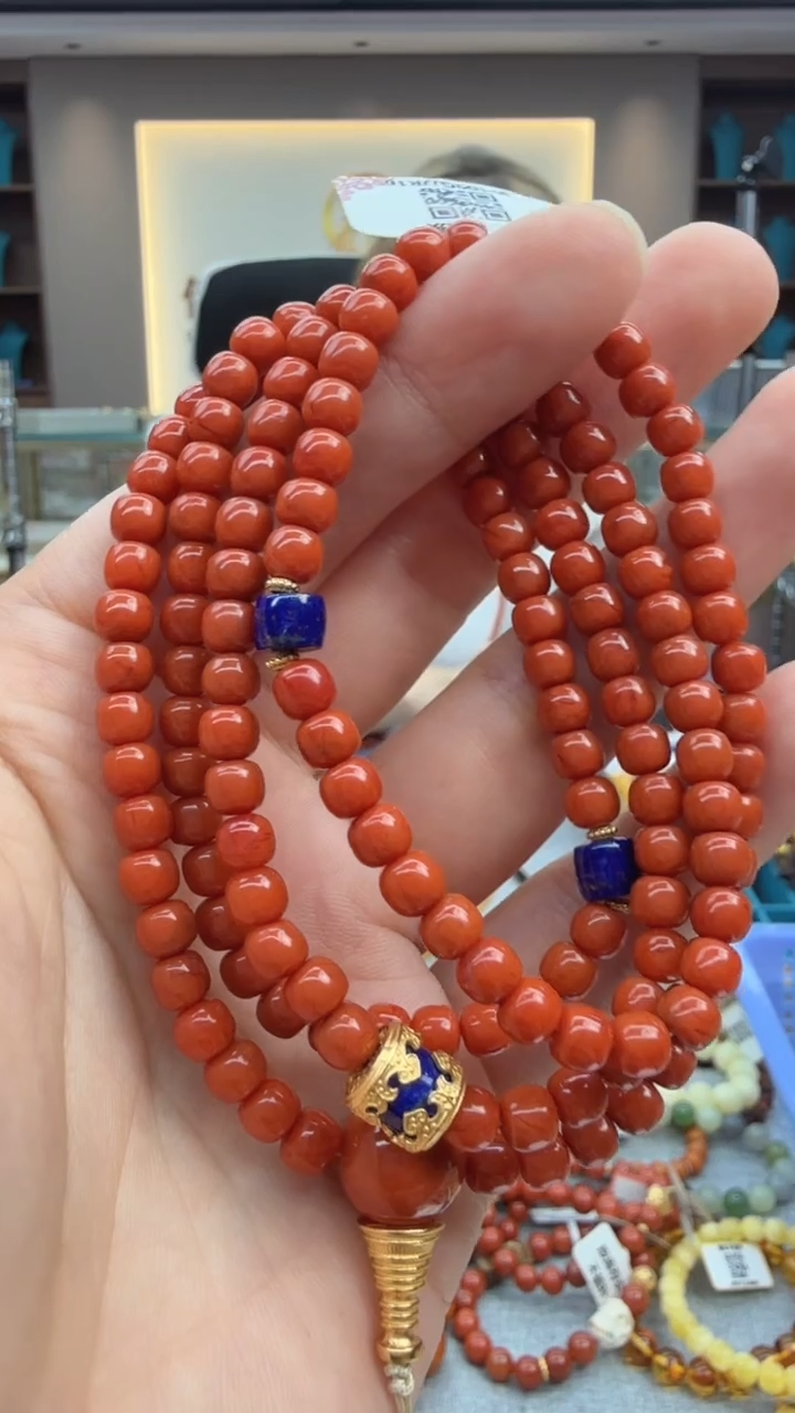 南红玛瑙未镶嵌颈饰242秒拍号假一罚十