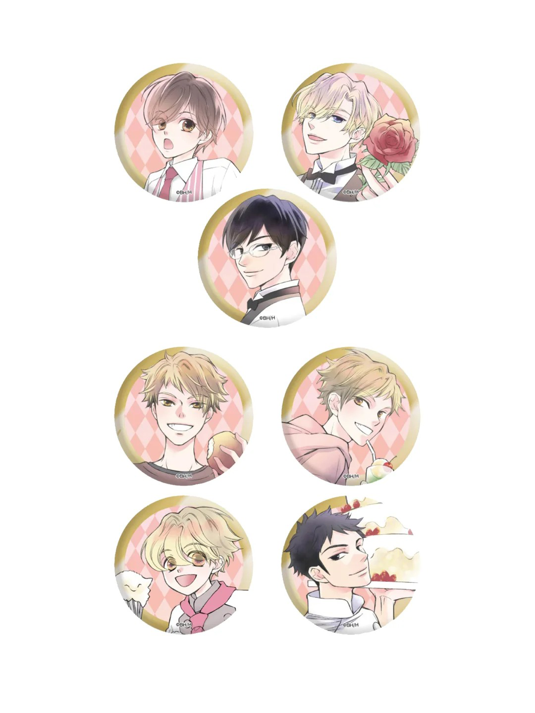 【樱兰高校男公关部】CAFE+吧唧+明信片盲盒+亚克力杯垫+立牌