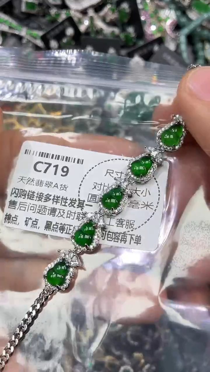 颈饰未镶嵌翡翠C719手链