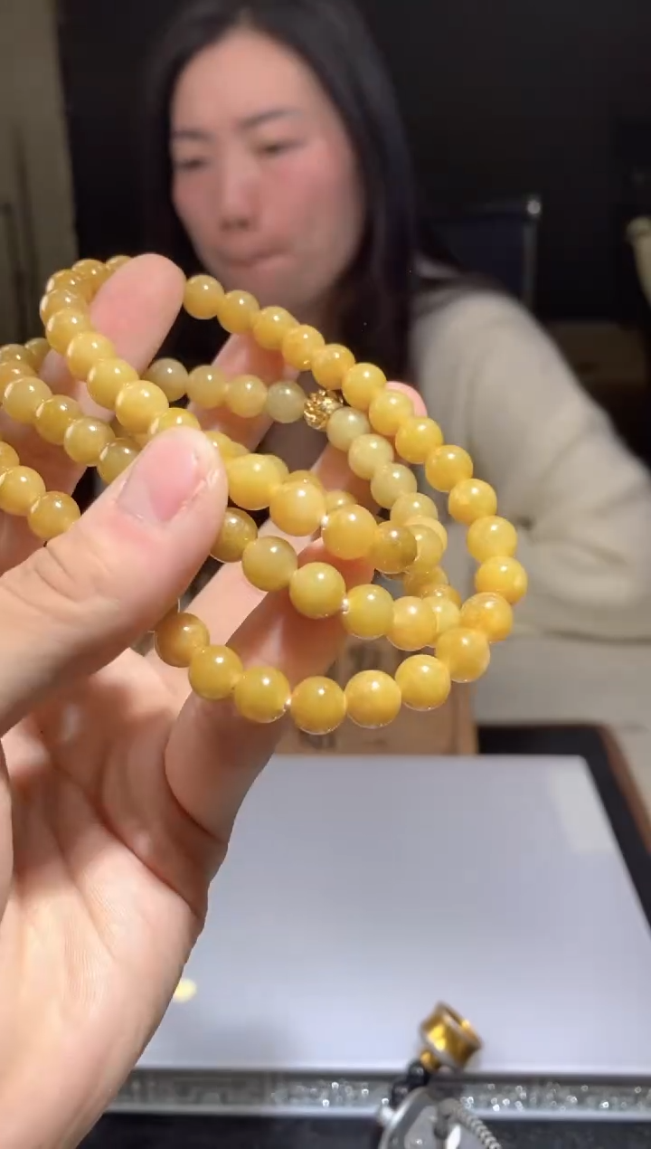 未镶嵌手链翡翠天然缅甸珠串拍一发一