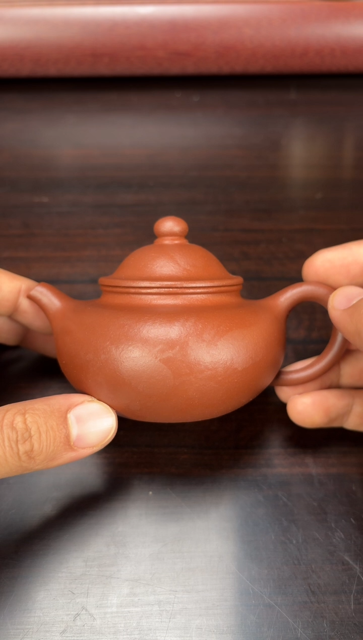 茶壶紫砂老清水泥笠帽170毫升
