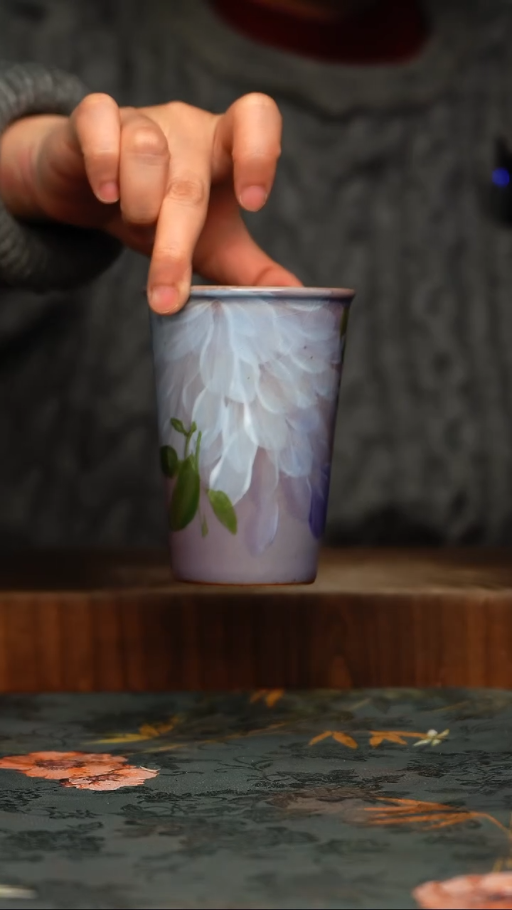 瓷片釉下彩手工手绘同款