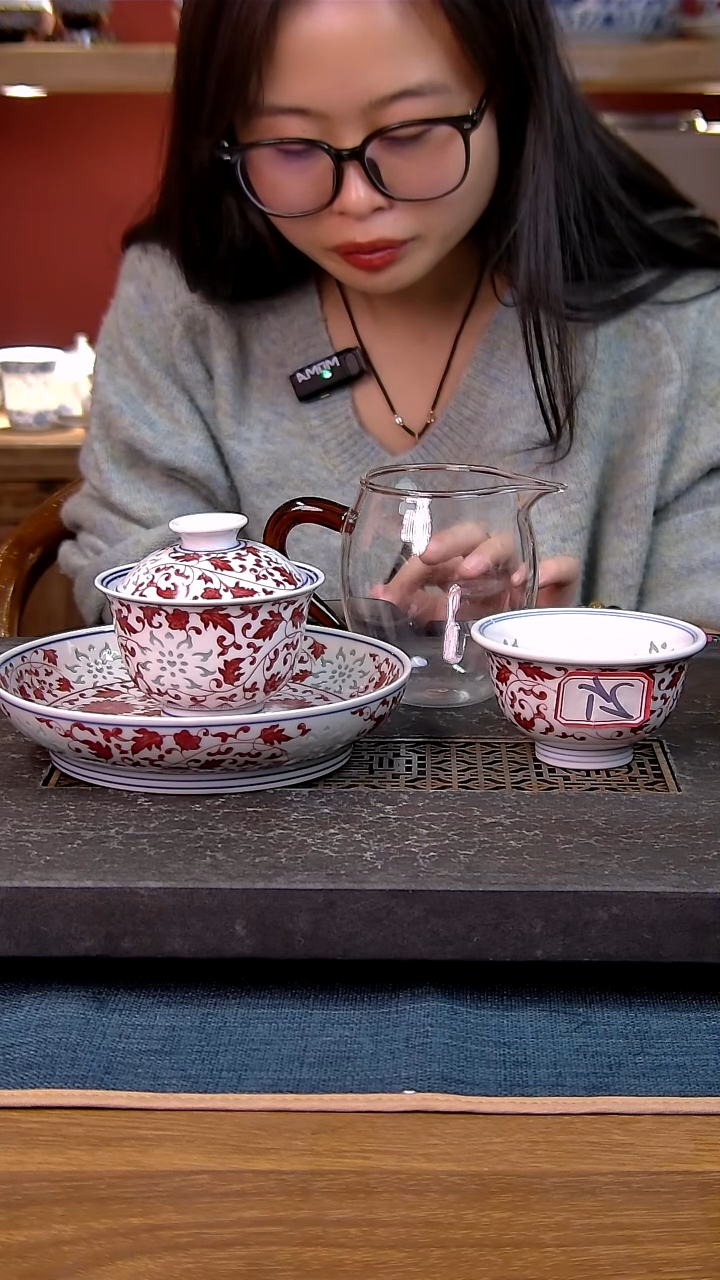 用****6简装家用款5件套 老陶泥开片纹陶瓷茶具