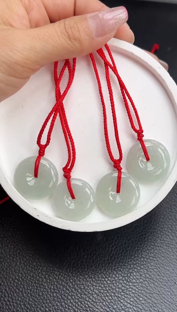 【闪购商品】翡翠颈饰未镶嵌YM1133-2 平安扣多样性发一