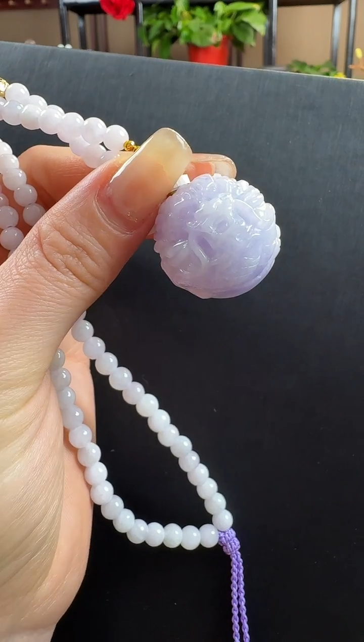 颈饰未镶嵌翡翠龙珠