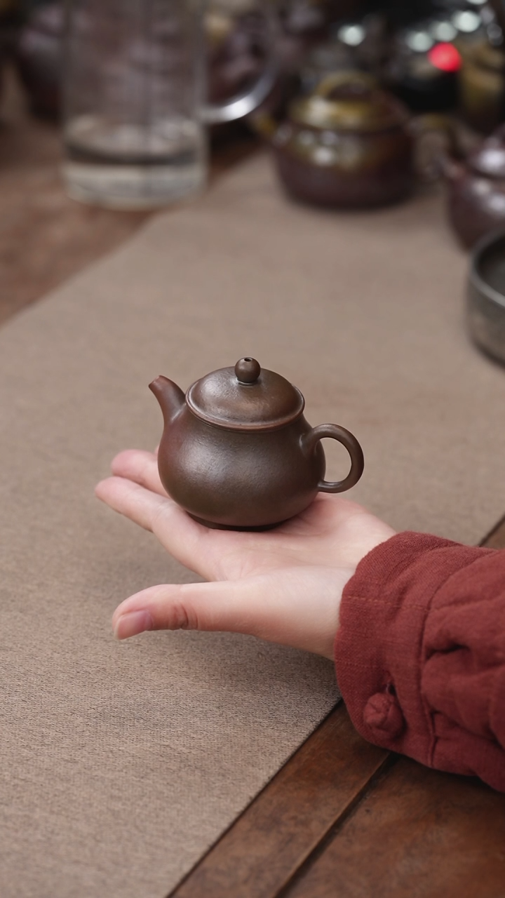 茶壶紫砂?***️柴烧潘壶