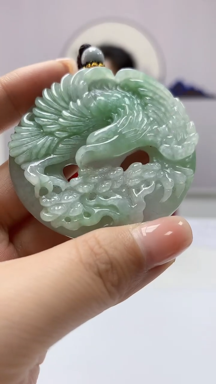【闪购商品】定制翡翠未镶嵌4902ms-毛货鹰50