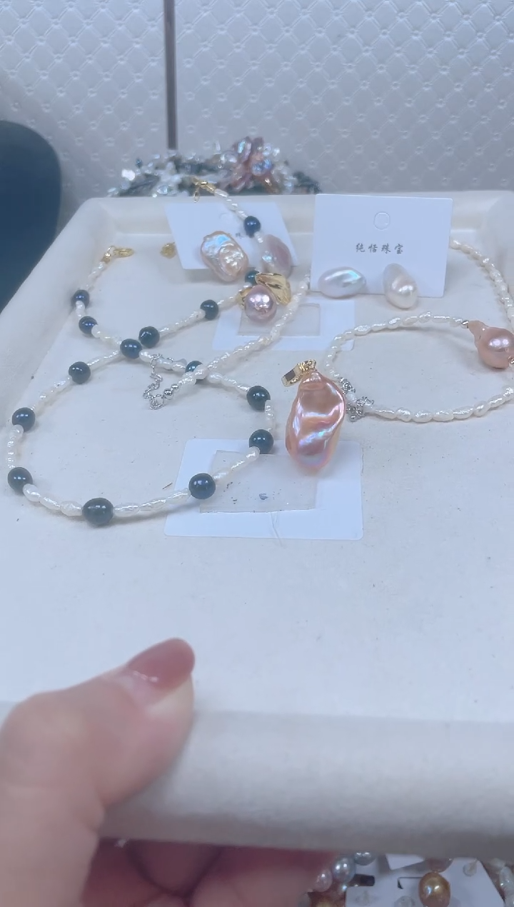 未镶嵌套装淡水珍珠【纯恬珍珠】