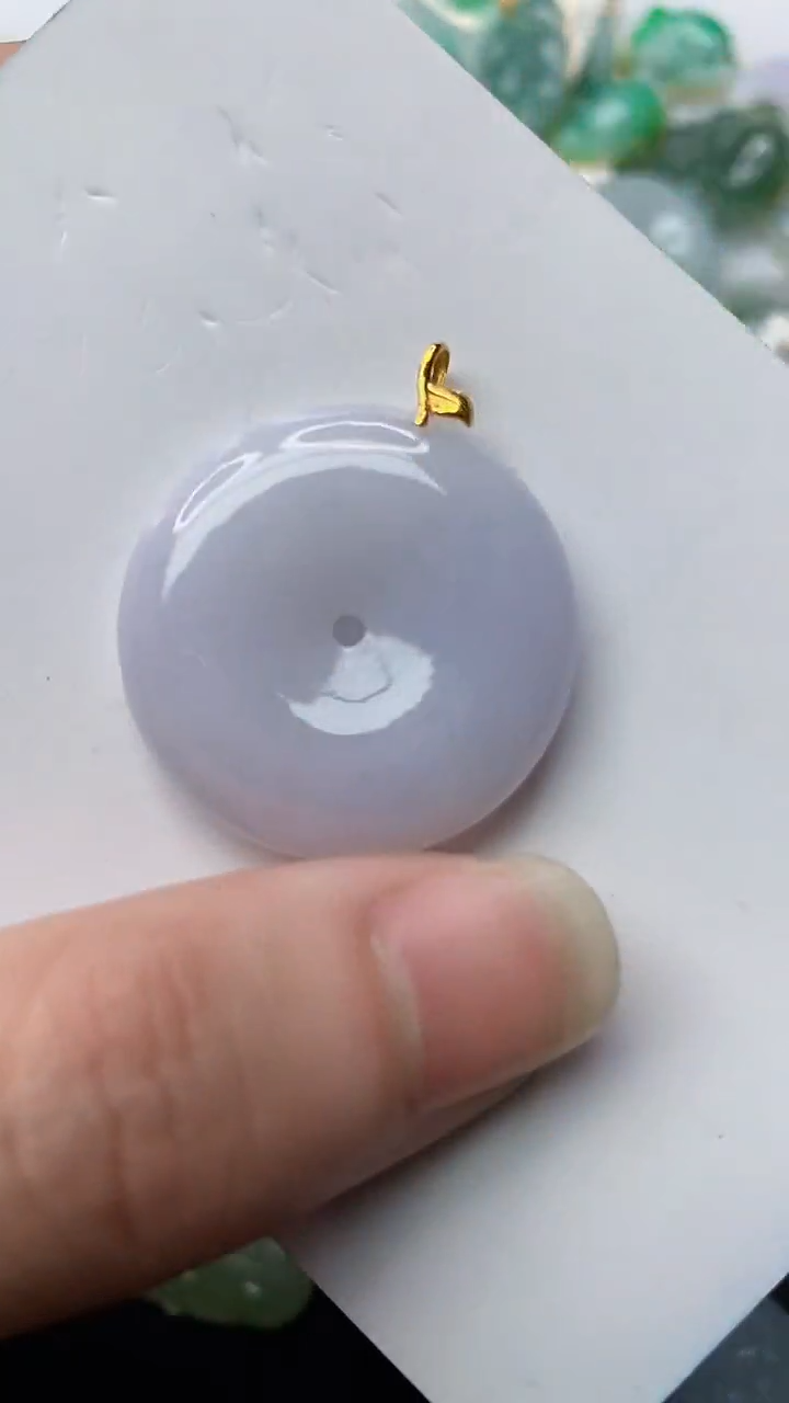 【闪购商品】翡翠颈饰18K金镶嵌38.......