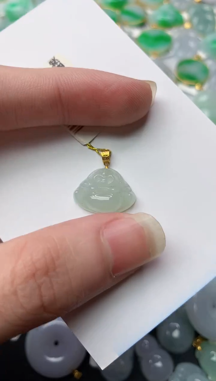 【闪购商品】翡翠颈饰18K金镶嵌36.......