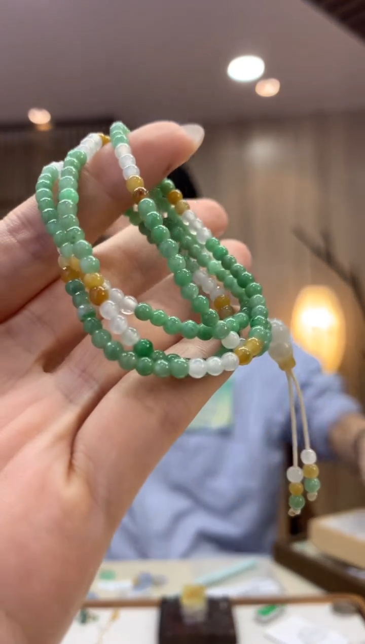 未镶嵌手串翡翠长串