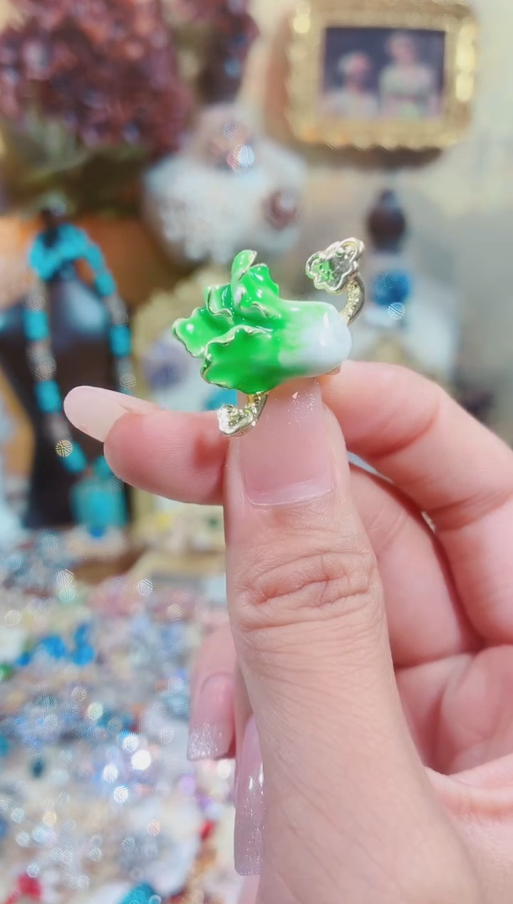 合成立方氧化锆铜合金如意白菜