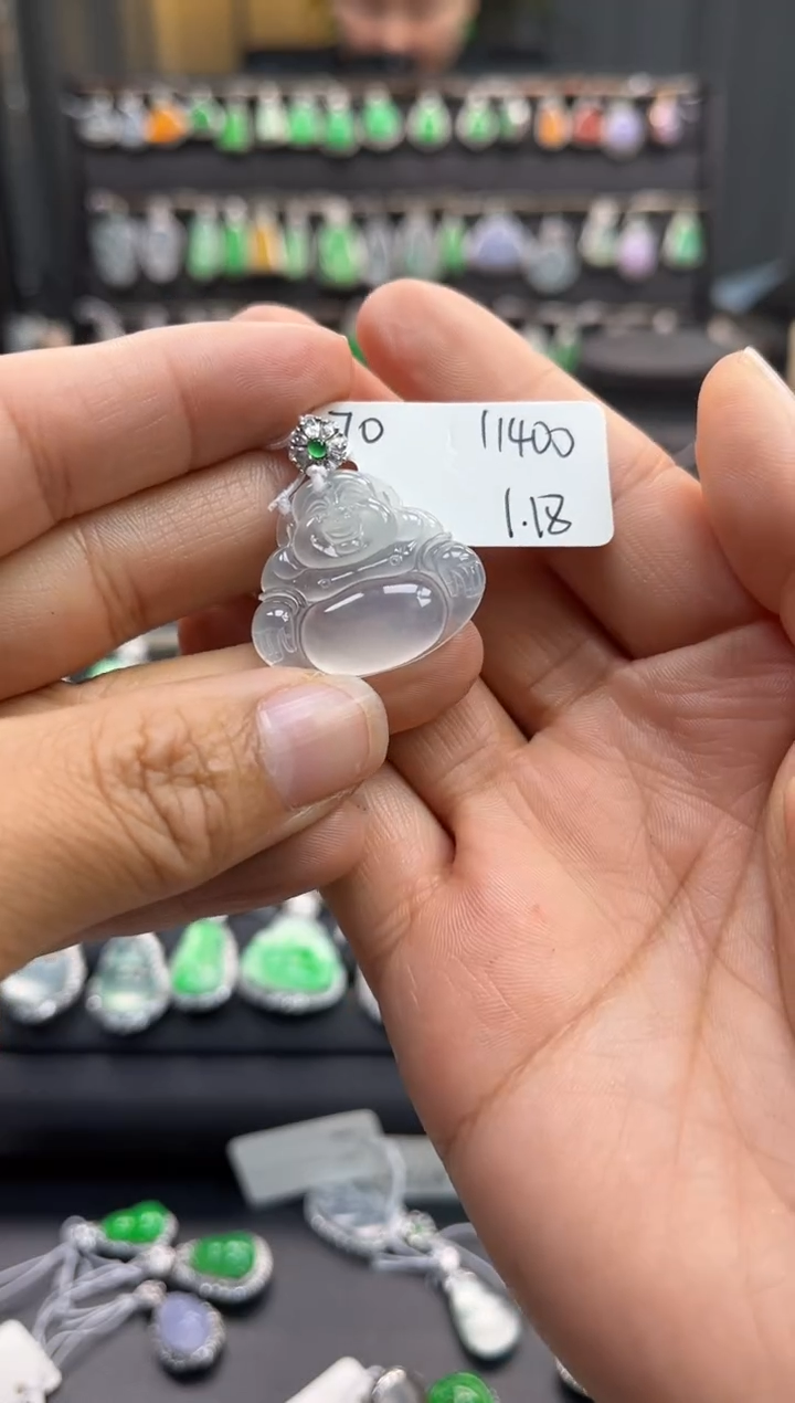 【闪购商品】翡翠吊坠(不含链)18K金镶嵌吊坠