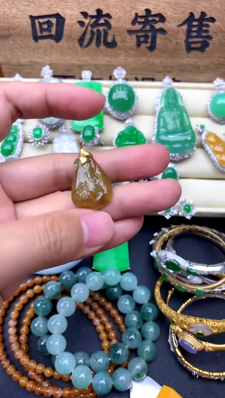 【闪购商品】翡翠颈饰18K金镶嵌206-中国好珍宝