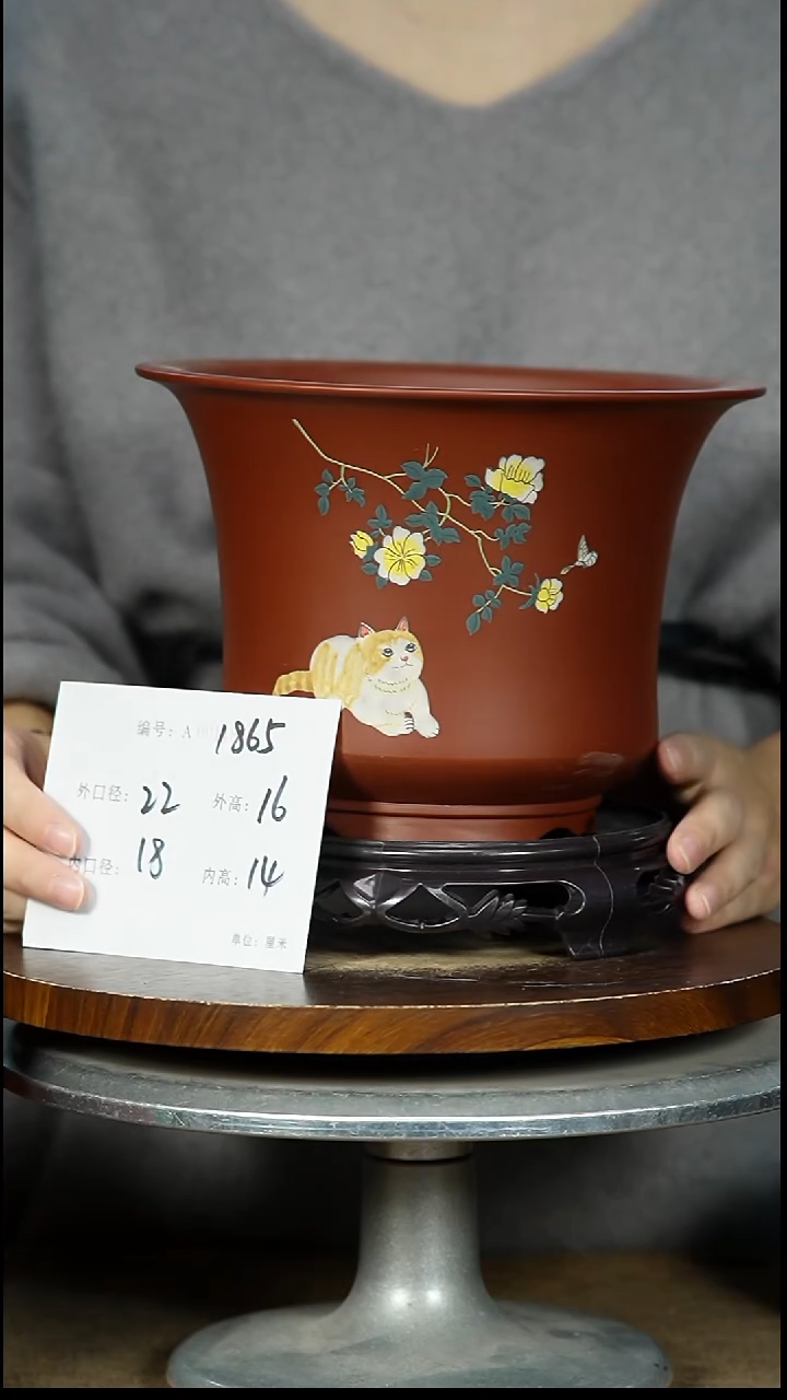 紫砂花盆1865^+S紫砂花盆紫砂