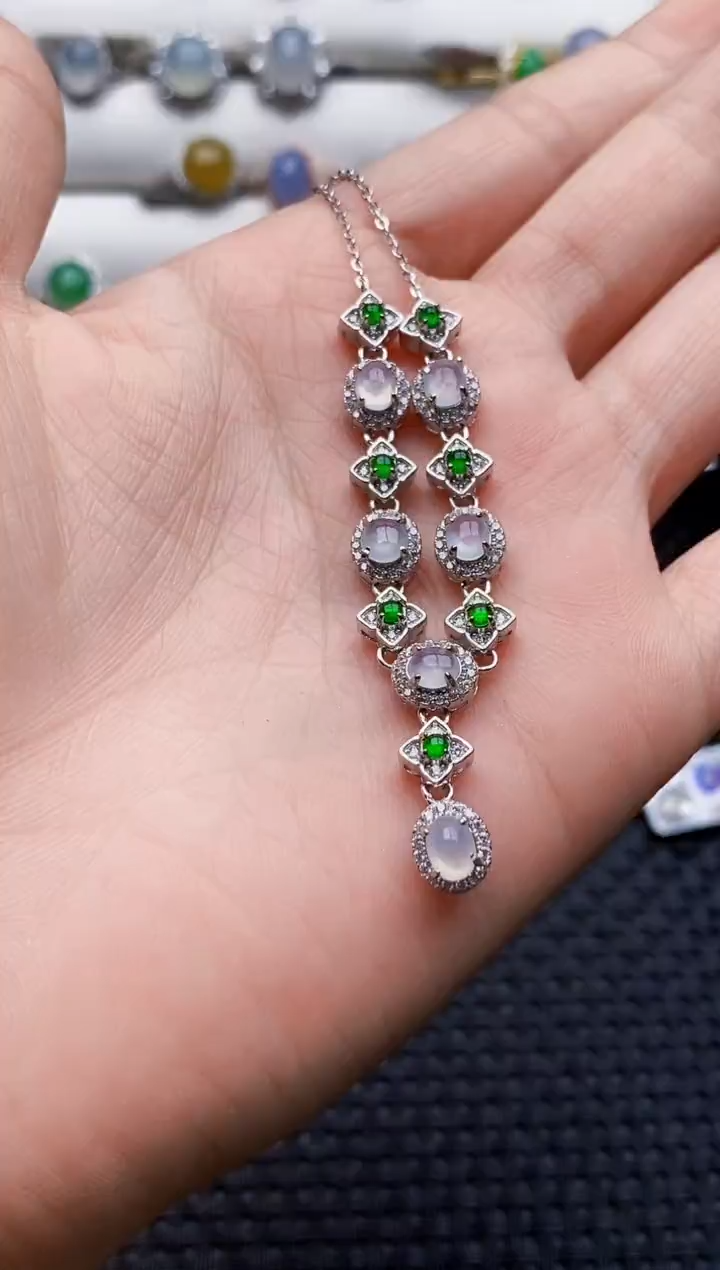 银S925镶嵌戒指翡翠0992