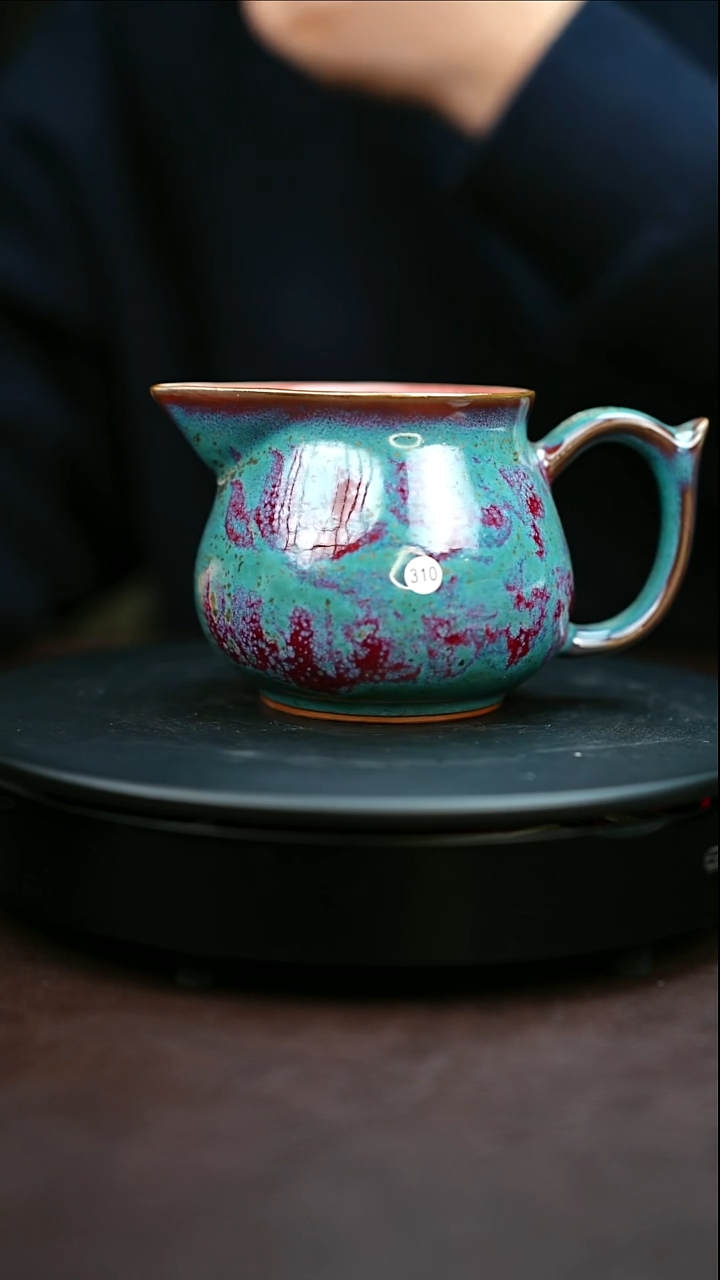 310#原矿钧瓷炉钧釉公道杯