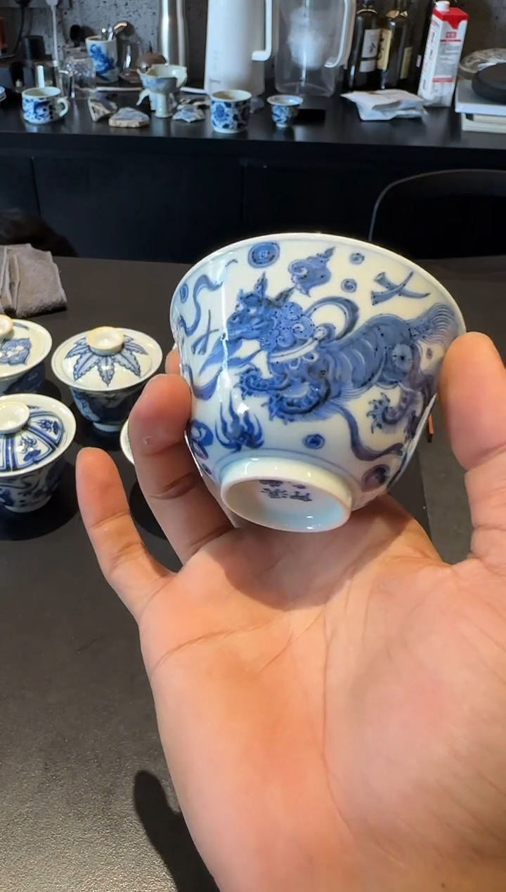 凯溪蘭仰元 双狮单杯