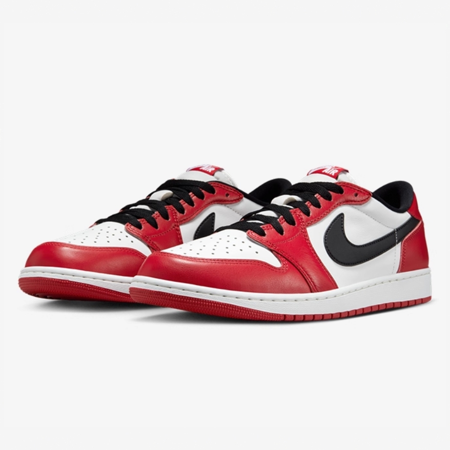 NIKE/耐克官方正品AJ1经典OG芝加哥男低帮休闲鞋流光风HQ6998-600