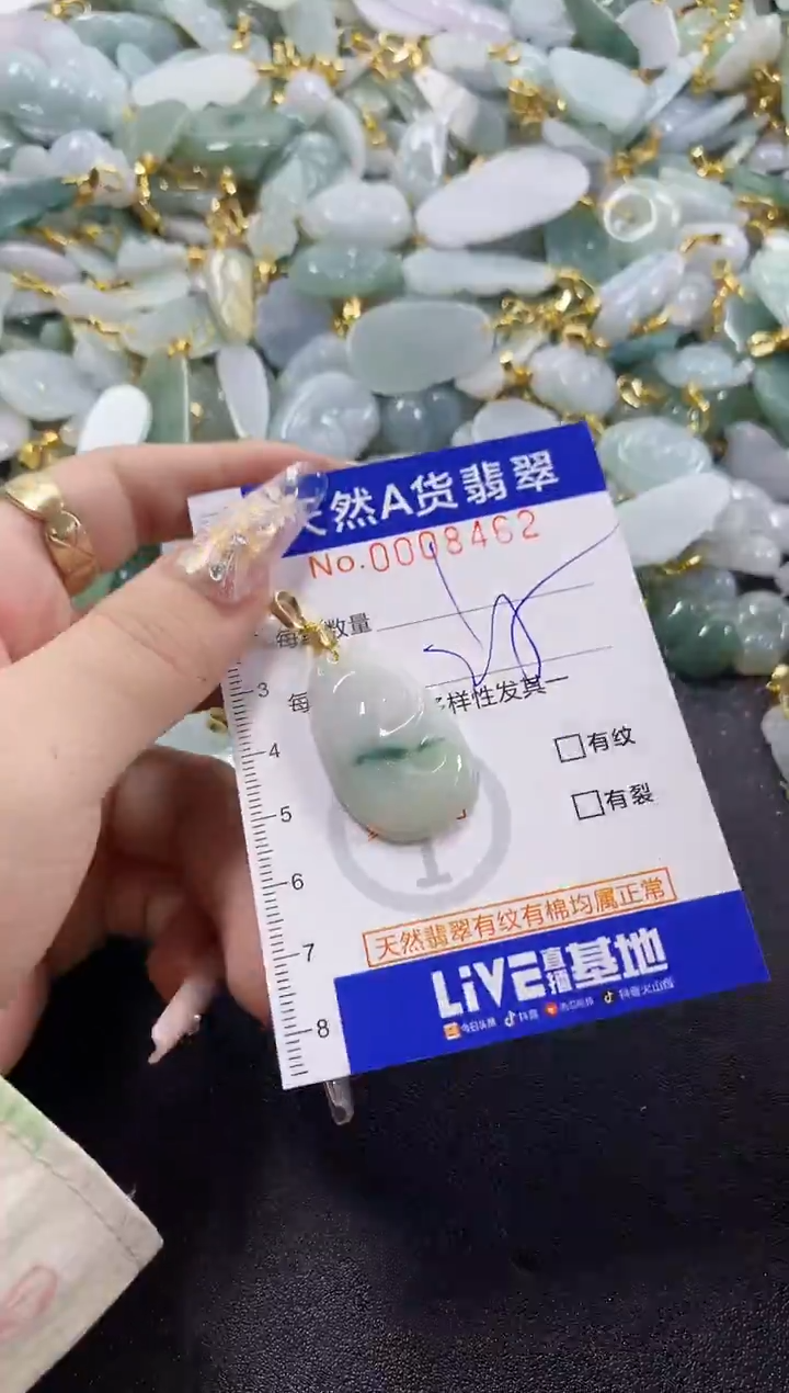 颈饰未镶嵌翡翠天然A货翡翠