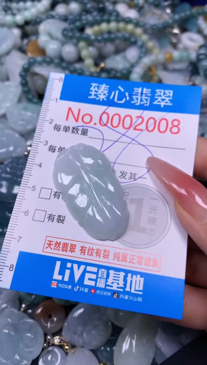 【闪购商品】翡翠颈饰未镶嵌含绳0002008