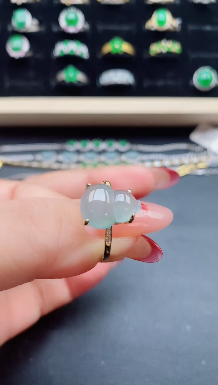 【闪购商品】翡翠戒指银S925镶嵌21321