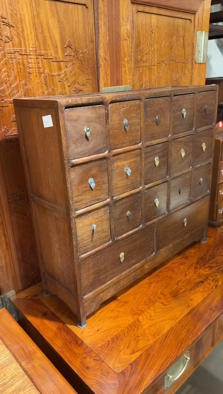 【闪购商品】木木艺缅花横药材柜1980.8888