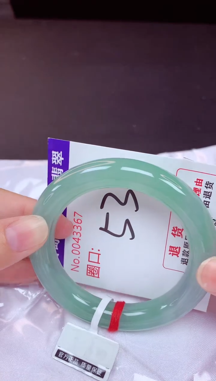 未镶嵌手镯翡翠53（48小时鉴赏期 ）
