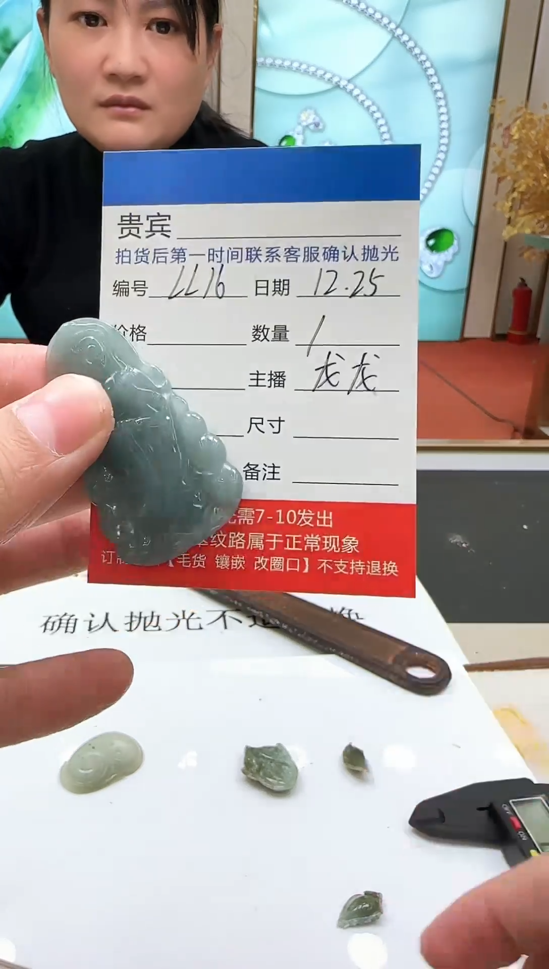 颈饰未镶嵌翡翠LL16翡翠吊坠-多样性发其一