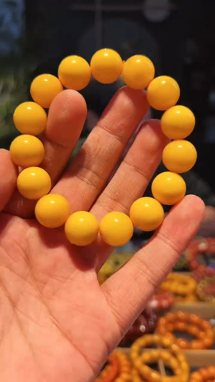 【闪购商品】蜜蜡手链未镶嵌14+单圈