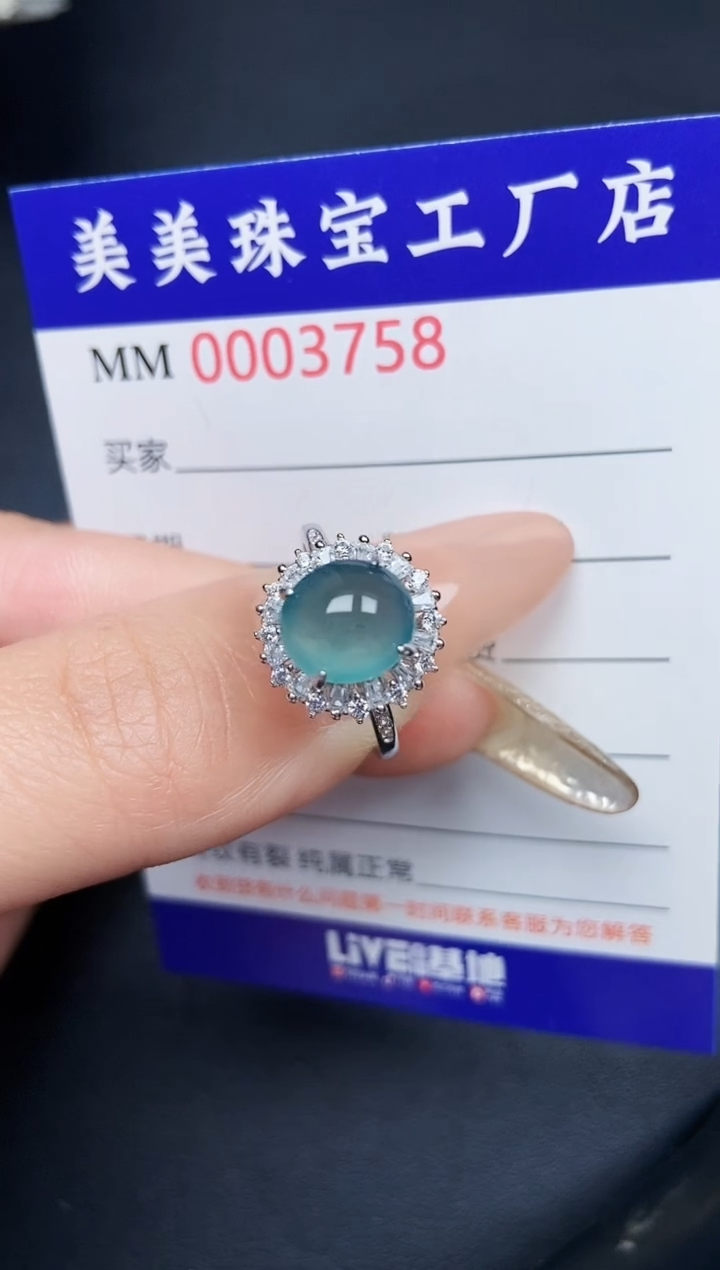 【闪购商品】翡翠颈饰银S925镶嵌3758