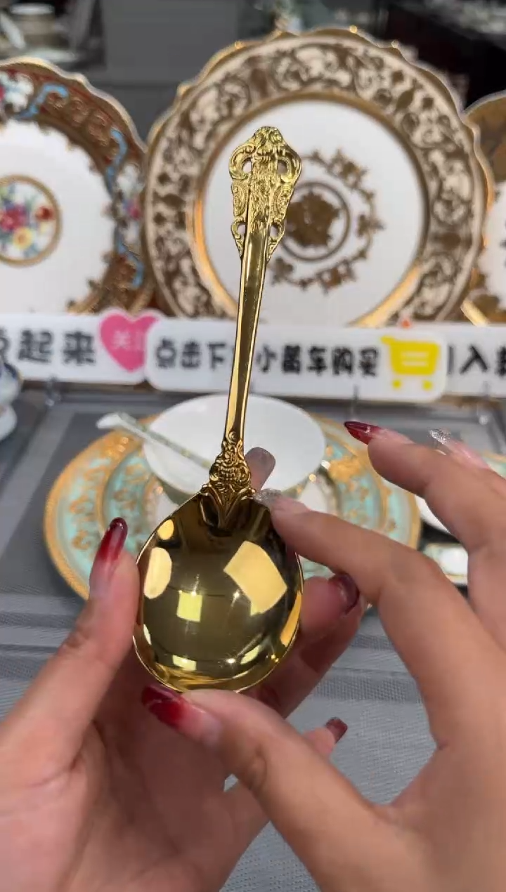 【闪购商品】瓷片圆勺1个  福利价